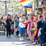 Rainbow pride parade