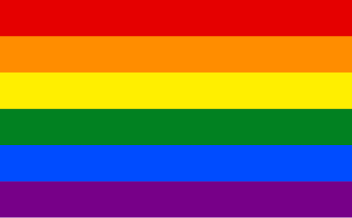 six-color pride flag