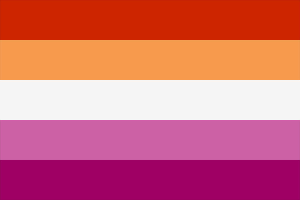 five stripe lesbian flag