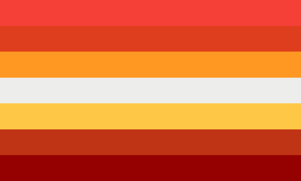 sun lesbian flag