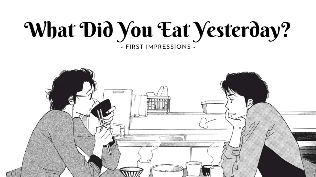 what did you eat yesterday 1