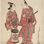 250px Actors Nakamura Shichisaburo II and Sanogawa Ichimatsu Toyonobu 1740s signed Meijodo Ishikawa Shuha Toyonobu zu MFA