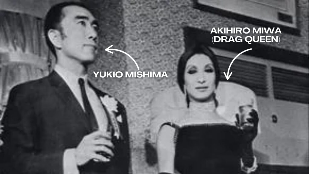 Yukio Mishima and his best friend Akihiro Miwa