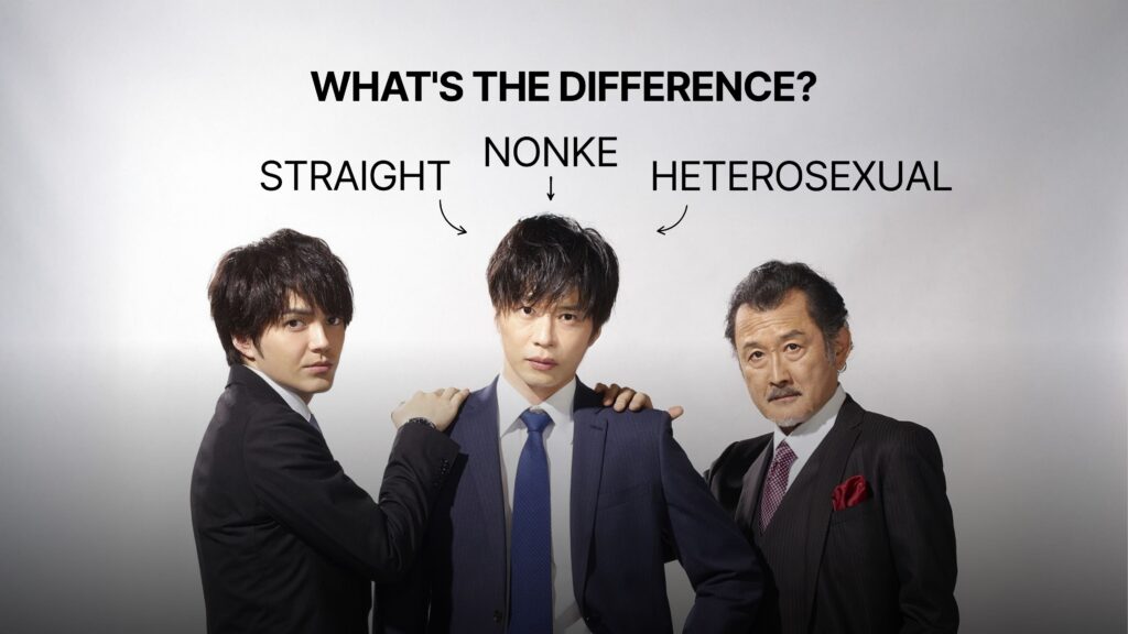 comparing nonke heterosexual straight