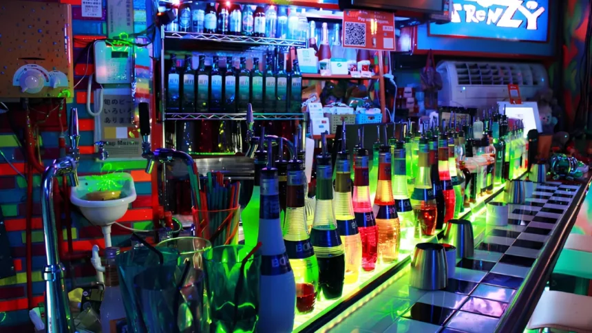 Bar frenz frenzy in Osaka view of the bar