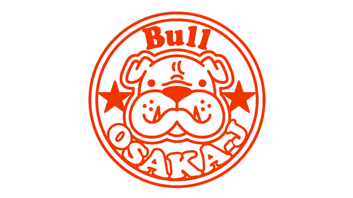 Image of logo of bar Bull Osaka. Logo features an image of a bulldog.