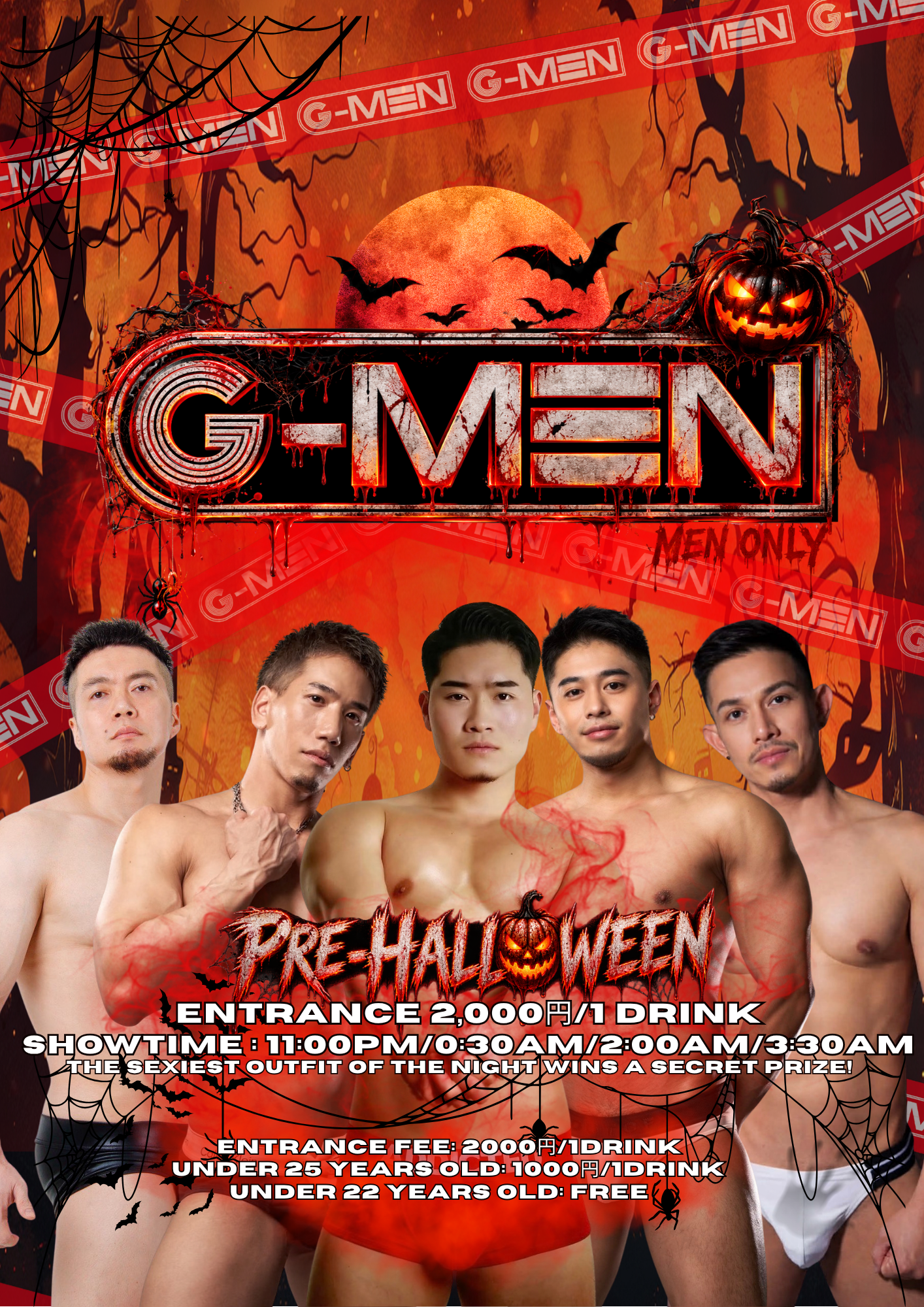 PRE-HALLOWEEN PARTY AT G-MEN TOKYO flyer