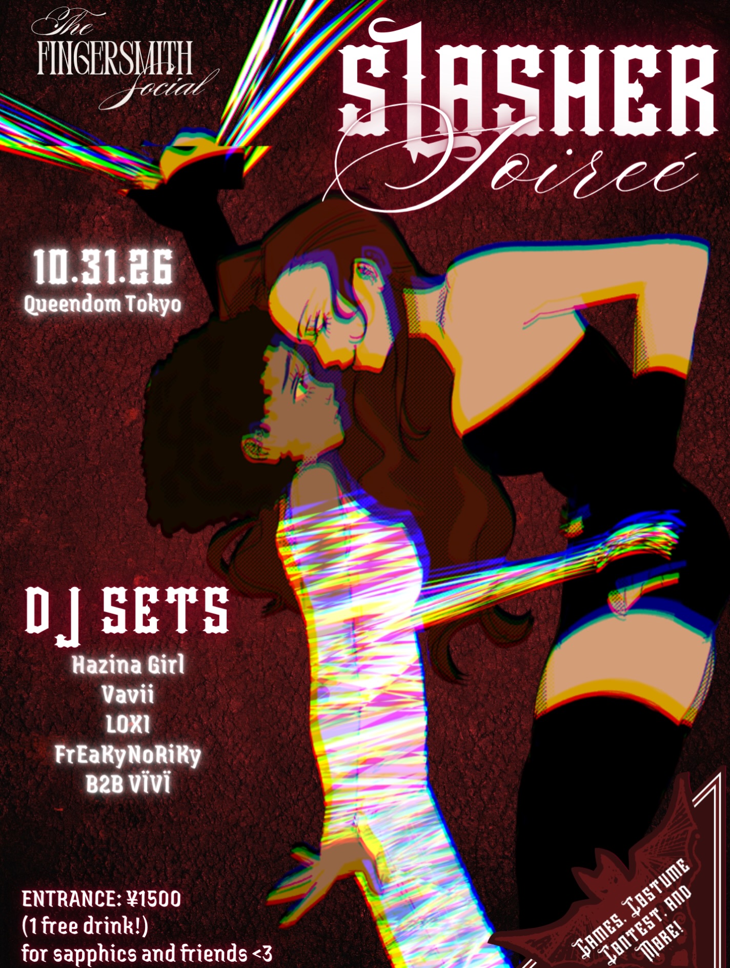 The Fingersmith Social Presents: Slasher Soireé flyer